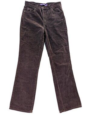 Brown Corduroy Pants - Women's 8 - Gloria Vanderbilt Missy Straight Style